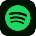 New Hampshire Green Spotify logo on a black background. Marketing Agency