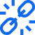 New Hampshire Blue icon of a broken chain link with lines radiating outward, indicating a broken or disconnected state, on a light background. Marketing Agency