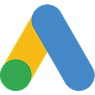 New Hampshire Google Ads logo featuring a blue diagonal bar, a shorter yellow bar, and a green circle intersecting at the bottom left on a light background. Marketing Agency