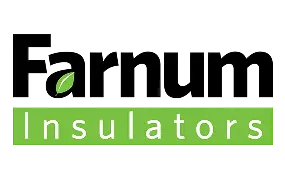 New Hampshire Farnum Insulators logo with a green leaf inside the letter "a" and the word "Insulators" on a green background. Marketing Agency