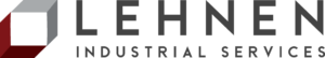 New Hampshire Lehnen Industrial Services logo with a 3D geometric cube on the left and bold gray text on a light background. Marketing Agency